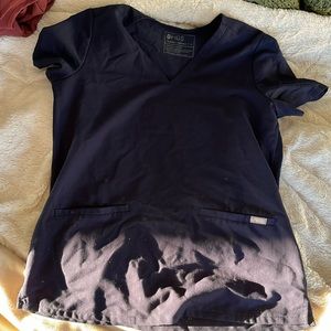 FIGS Navy 3 pocket scrub top